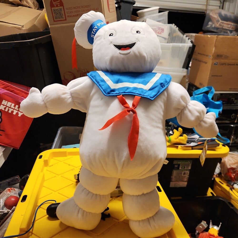 Ghostbusters 26” Large Stay Puft Marshmallow Man Plush Toy Factory 2016 W/ Tag
